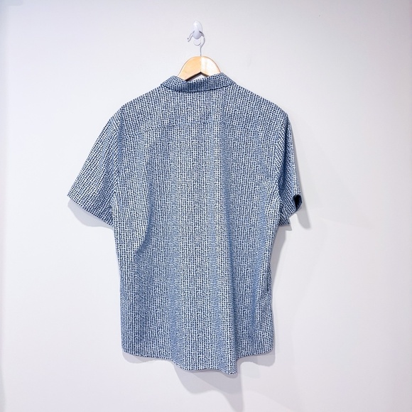 PERRY ELLIS Black and white slim fit button down shirt - Picture 7 of 7